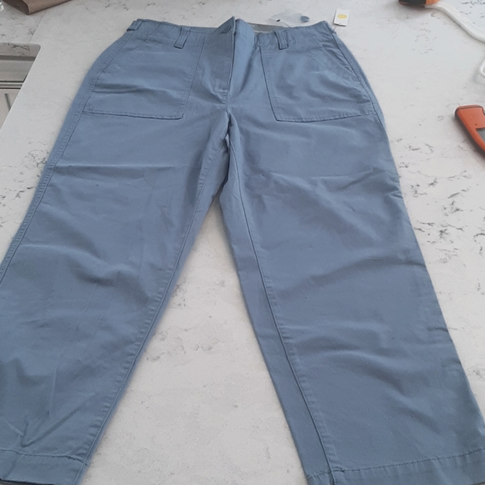 Talbots high waist patch pocket crop nwt